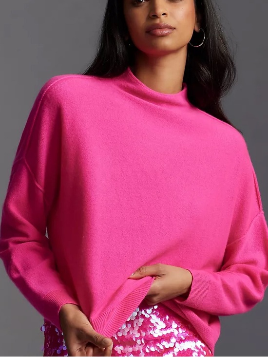 Anthropologie Sweaters - Anthropologie Pilcro Cashmere Mock Neck Pullover Sweater